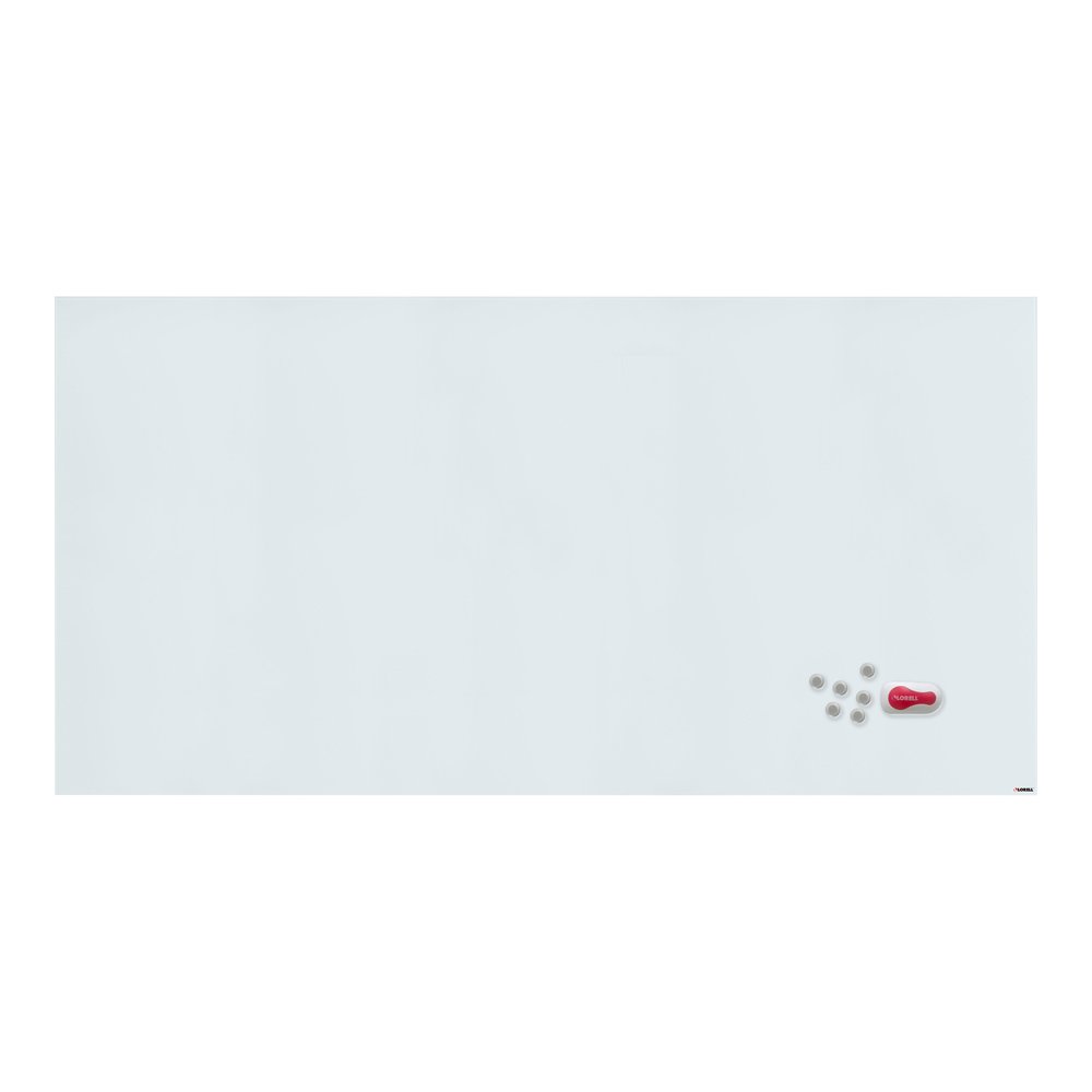 Lorell Magnetic Dry-Erase Glass Board - 72" (6 ft) Width x 36" (3 ft) Height - White Glass Surface - Rectangle - Magnetic - Stain Resistant, Ghost Resistant, Smooth Writing - 1 Each. Picture 5