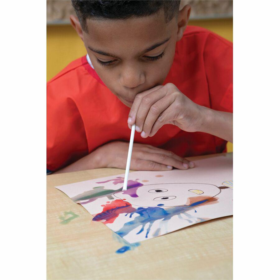 Creativity Street Artstraws Classpack Art Straws - Art, Craft, Shaping - 1800 Piece(s) - 9"Height x 16.50"Length - 1800 / Box - White. Picture 2