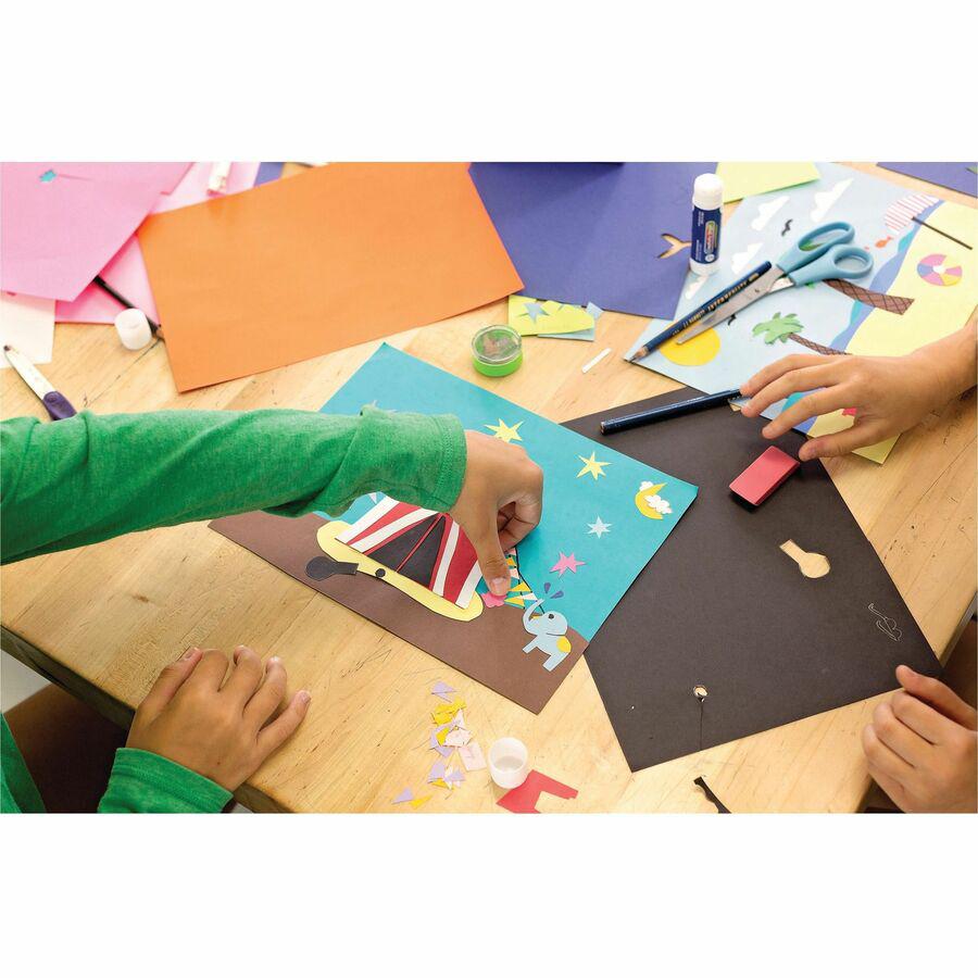 Tru-Ray Construction Paper - Art Project - 18" Width x 12" Length - Atomic Blue - Sulphite - 1 Pack. Picture 2