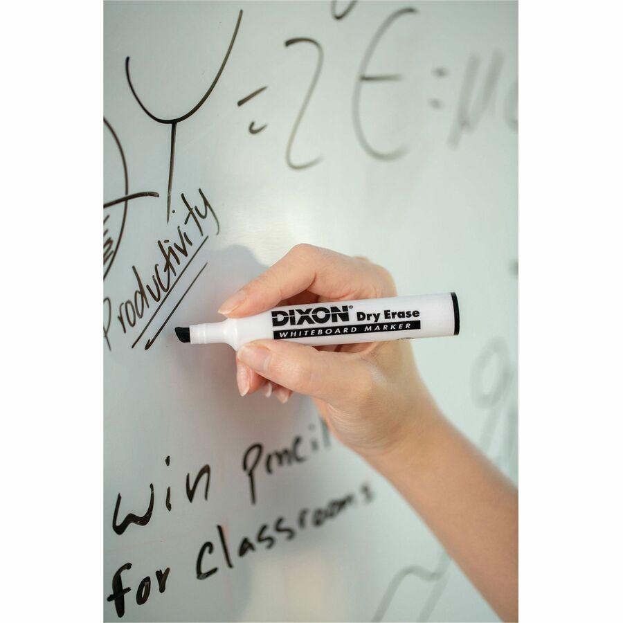 Ticonderoga Dry Erase Markers - Broad, Fine Marker Point - Chisel Marker Point Style - Red - 1 Dozen. Picture 2