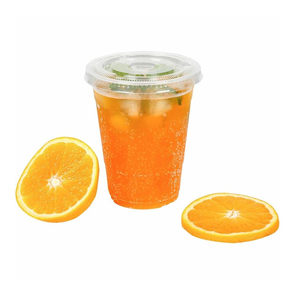 Genuine Joe 16 oz Clear Plastic Cups - 16 fl oz - Clear - Plastic - Cold Drink, Beverage - 25/Pack - 20 / Carton. Picture 5