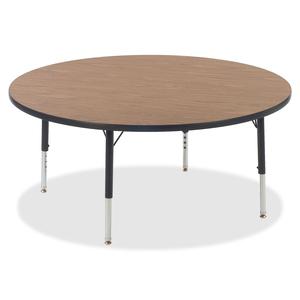 Lorell Activity Table Height-Adjustable Leg Kit - 17" to 25"H - 25" Length x 1.1" Diameter - Black, Chrome. Picture 2
