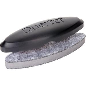 Quartet Magnetic 2-in-1 Eraser - 2" Width x 6.50" Length - Used as Ink Remover, Dust Remover, Spot Remover - Magnetic, Comfortable Grip - Black - Felt, Foam - 1Each. Picture 4