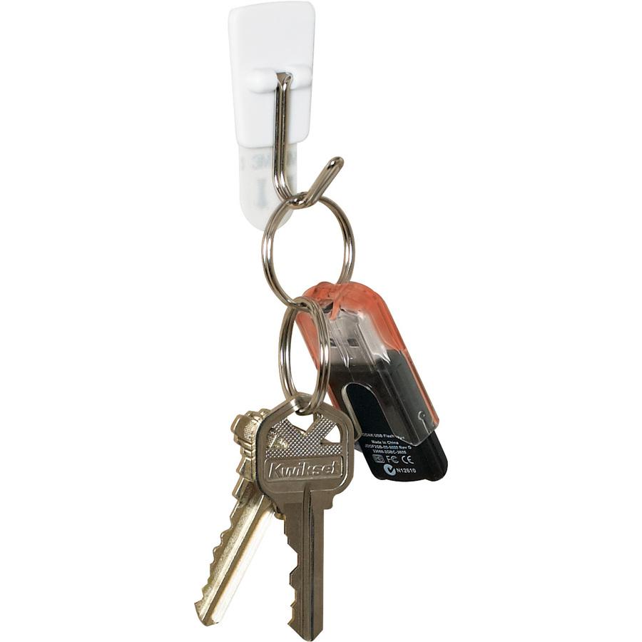 Command Small Wire Hooks Mega Pack - 28 Hooks - 28 Small Hook - 8 oz (226.8 g) Capacity - for Multipurpose, Paint, Wood, Tile - White - 28 / Pack. Picture 2