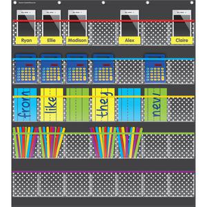 Teacher Created Resources Black Dots Storage Pocket Chart - Theme/Subject: Learning - Skill Learning: Chart - 1 Each. Picture 2