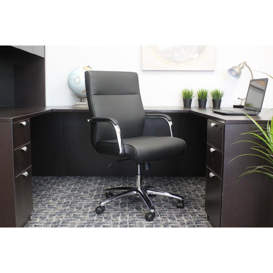Boss Conf Chair, Black - Black - 1 Each. Picture 2