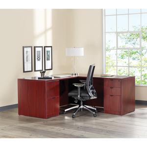 Lorell Prominence 2.0 Right Return - 29" Height x 42" Width x 24" Depth, 1" Thickness Top - Total Drawer(s): 2 - Band Edge - Material: Particleboard - Finish: Laminate - Durable, Mar Resistant, Burn R. Picture 7