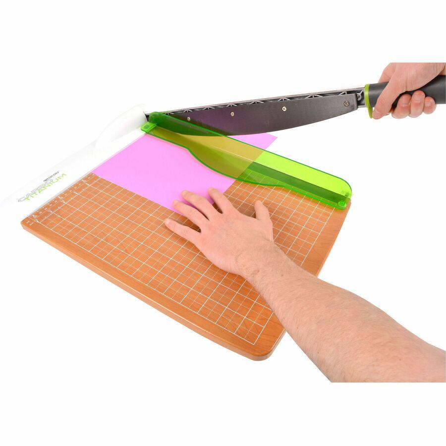Westcott 15" CarboTitanium Guillotine Trimmer - 30 Sheet Cutting Capacity - CarboTitanium Blade - 15" Cutting Length - 5.5" Height x 14" Width x 22" Length - Heavy Duty, Lockable, Comfortable, Alignme. Picture 2