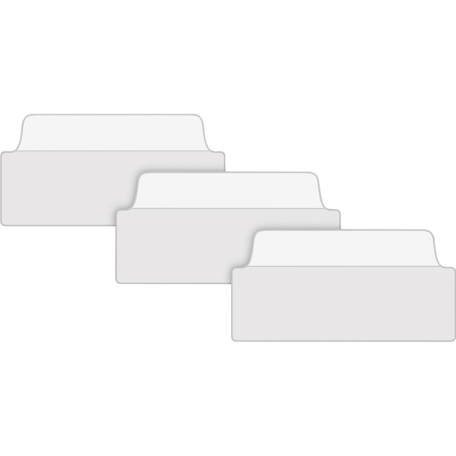 Avery&reg; UltraTabs Filing Tabs - 24 Tab(s) - 1.50" Tab Height x 3" Tab Width - Clear Film, White Paper Tab(s) - 24 / Pack. Picture 2