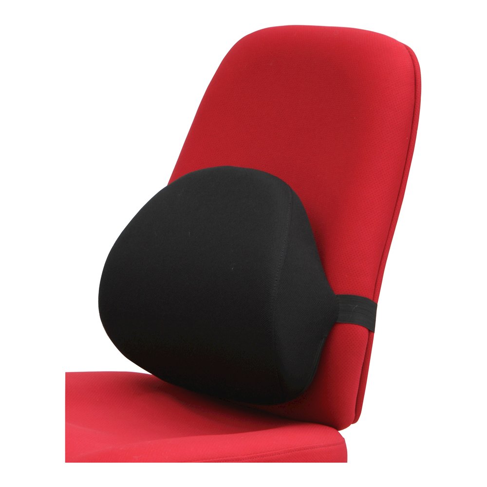 Lorell Ergo Lumbar Back Support - Black - Fabric, Memory Foam - 1 Each. Picture 5