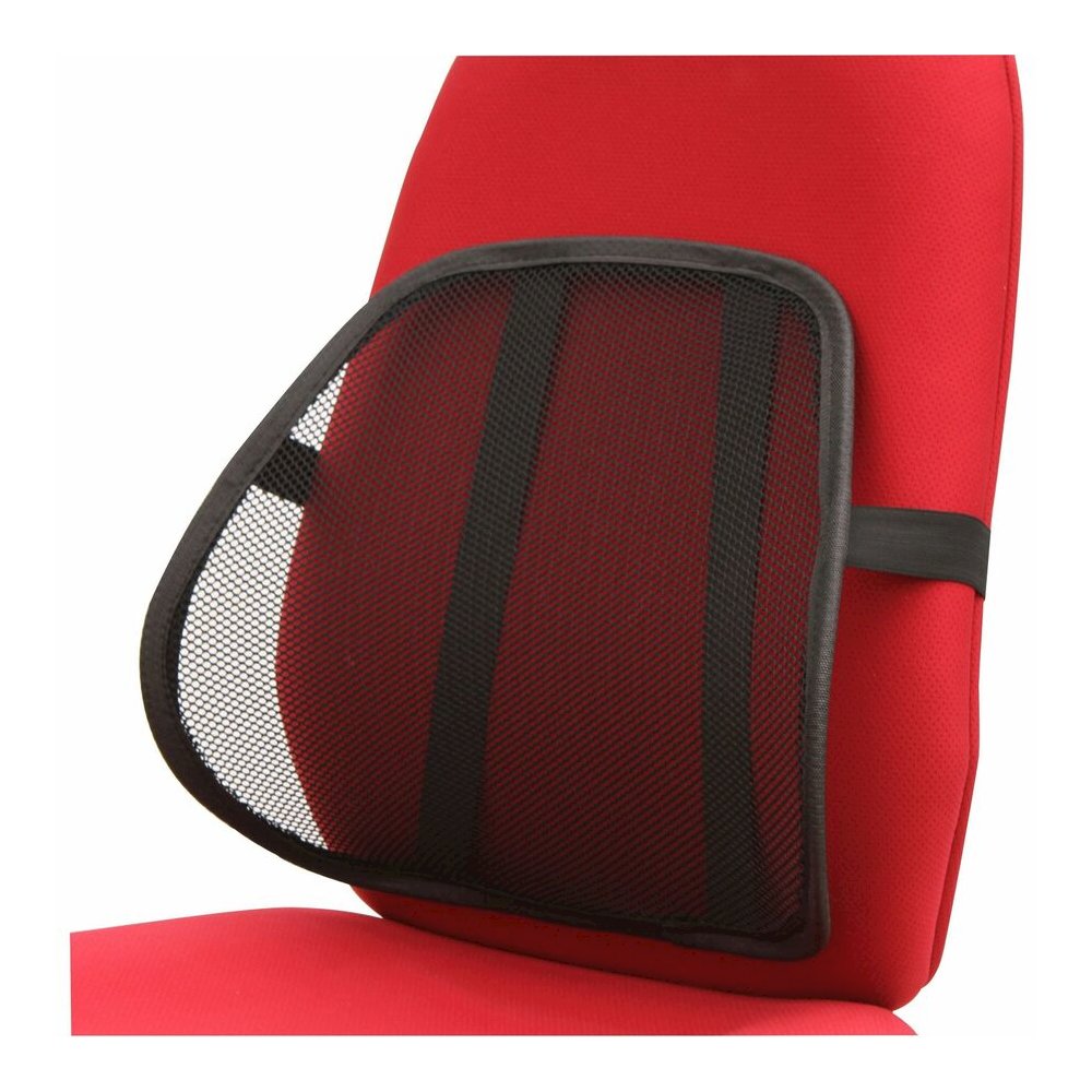 Lorell Ergo Mesh Lumbar Back Support - Black - 1 Each. Picture 5