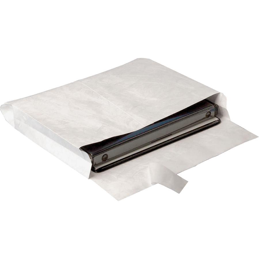 Quality Park 14 lb Mailer 2" Expansion Envelope - Expansion - Peel & Seal - Tyvek - 25 / Pack. Picture 2