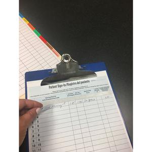 Tabbies Patient Sign-in Label Forms - Letter - 8.50" x 11" Sheet Size - Blue Sheet(s) - 125 / Pack. Picture 2