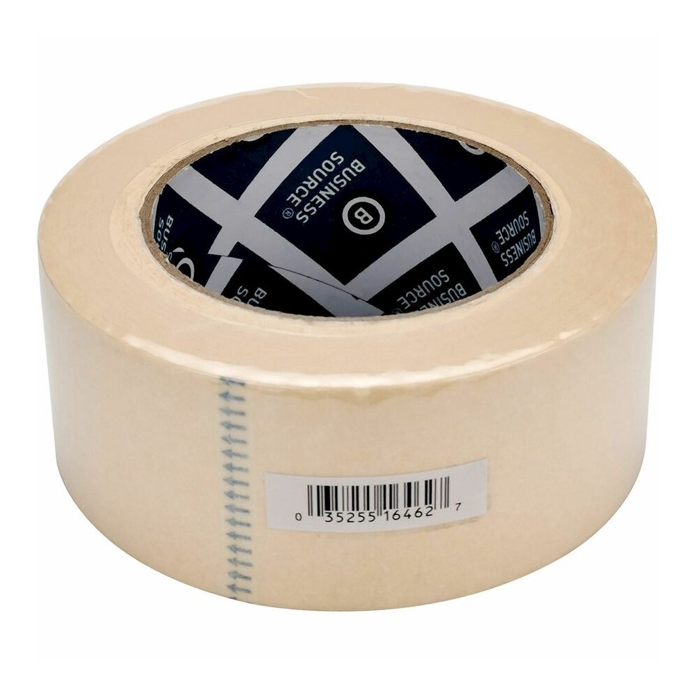 Business Source Utility-purpose Masking Tape - 60 yd Length x 2" Width - 3" Core - Tan - Crepe Paper Backing - For Bundling, Holding, Sealing, Masking - 6 / Pack. Picture 6