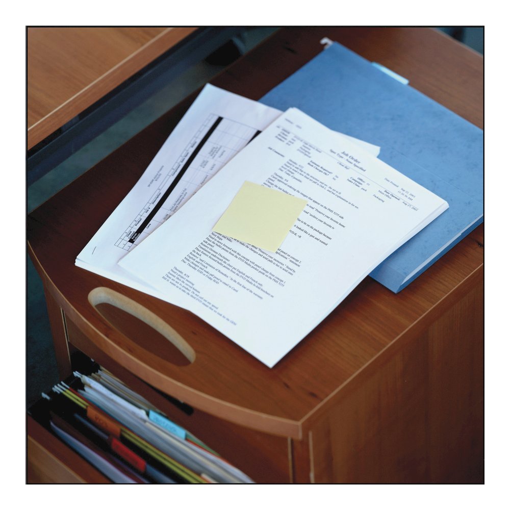 Post-it&reg; Notes Original Notepads - 3" Flag/Note Width x 3" Flag/Note Length - Square - 100 Sheets per Pad - Unruled - Canary Yellow - Paper - Self-adhesive, Repositionable - 12/Pack - 2 / Bundle. Picture 6