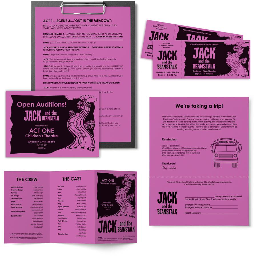 Astrobrights Color Copy Paper - Planetary Purple - Letter - 8 1/2" x 11" - 24 lb Basis Weight - 500 / Ream - Green Seal - Heavyweight, Acid-free, Lignin-free - Purple. Picture 3