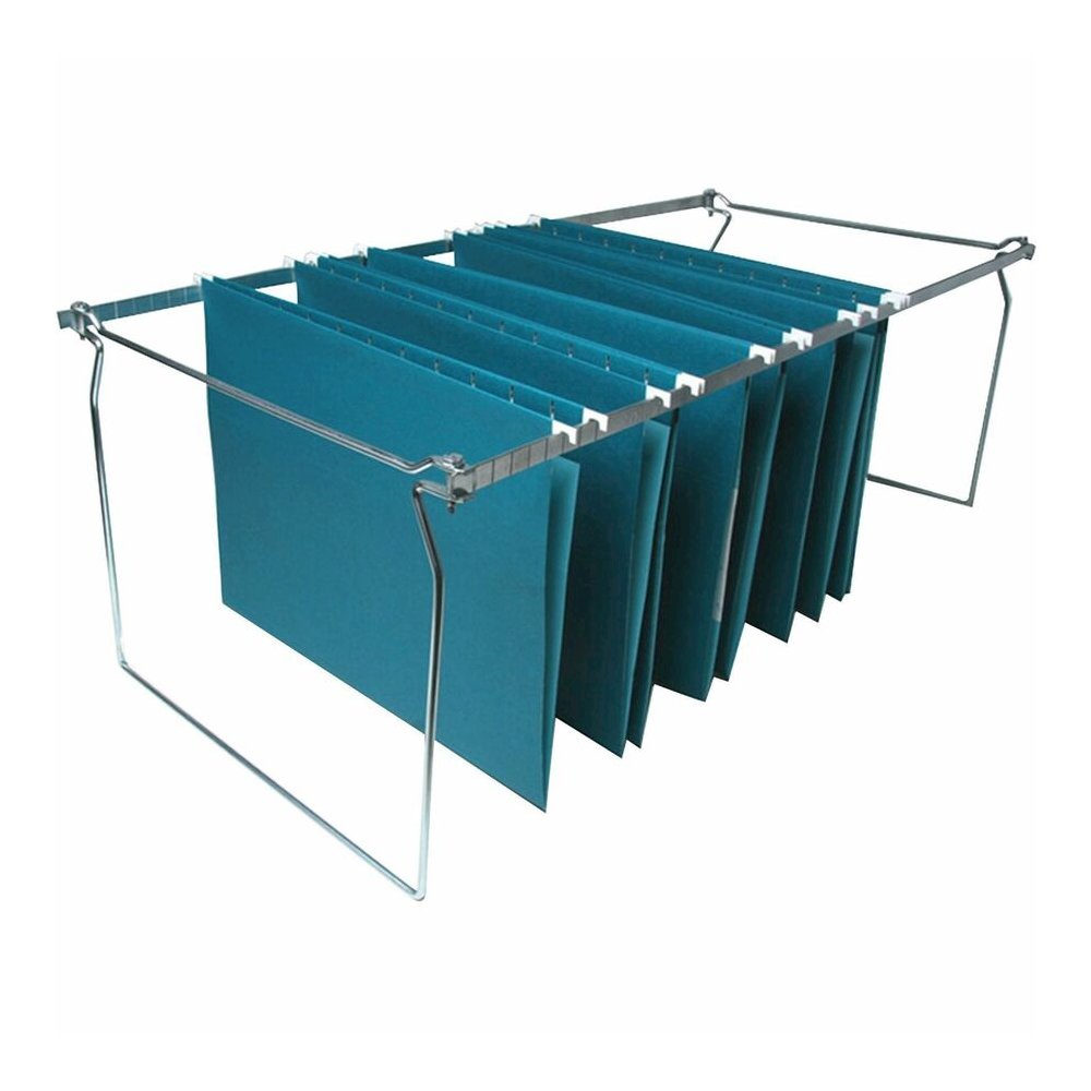 Business Source Premium File Folder Frames - Legal - Metal - Stainless Steel - 6 / Box. Picture 3