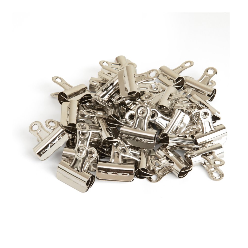 Business Source Bulldog Grip Clips - No. 1 - 1.3" Width - for Paper - Heavy Duty - Silver - 36 / Box. Picture 8