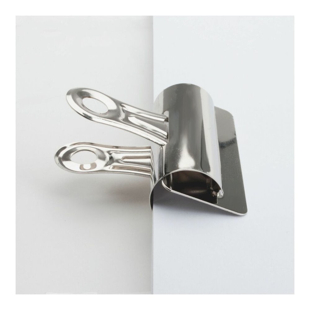 Business Source Bulldog Grip Clips - No. 4 - 3" Width - for Paper - Heavy Duty - Silver - 12 / Box. Picture 5