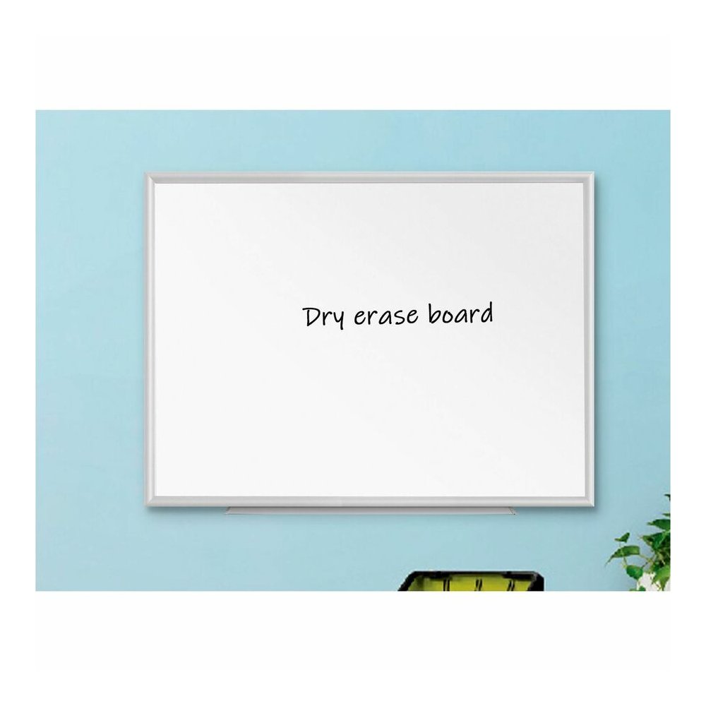 Lorell Dry-erase Board - 36" (3 ft) Width x 24" (2 ft) Height - White Styrene Surface - White Aluminum Frame - Rectangle - 1 Each. Picture 5