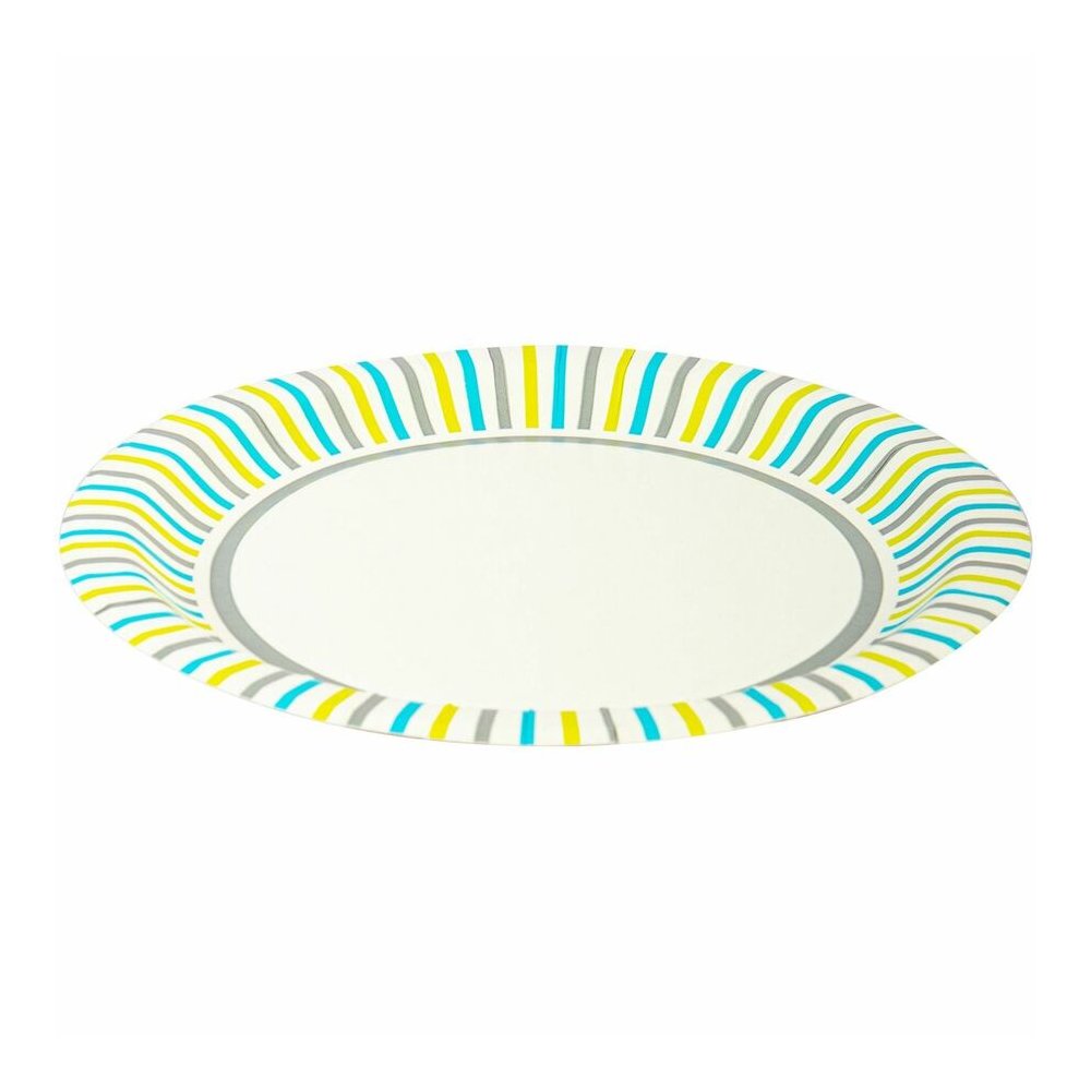 Genuine Joe 7" Printed Paper Plates - Disposable - 7" Diameter - Assorted - 125 / Pack. Picture 8