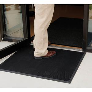 Genuine Joe Brush Tip Scraper Mat - Indoor, Outdoor - 60" Length x 36" Width x 0.400" Thickness - Rectangular - Rubber - Black - 1 Each. Picture 5