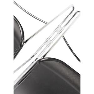 Lorell Stacking Chair Ganging Clips - White - Plastic - 1 Pack. Picture 2