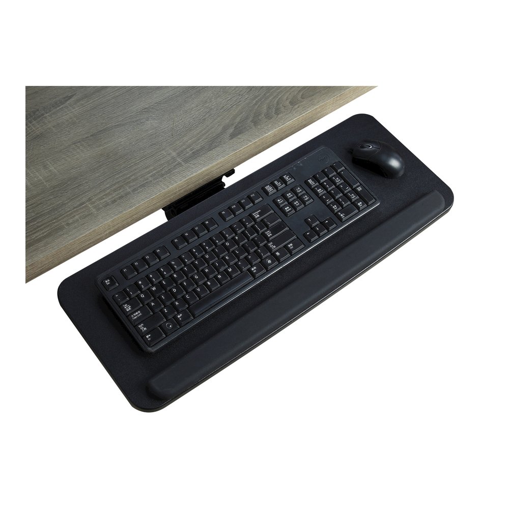 Lorell Universal Keyboard Tray - 5" Height x 10.9" Width - Black - 1 Each. Picture 8