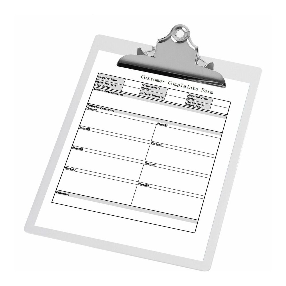 Business Source Aluminum Clipboard - 8 1/2" x 11" Sheet Size - Clamp - Aluminum - Silver - 1 Each. Picture 4