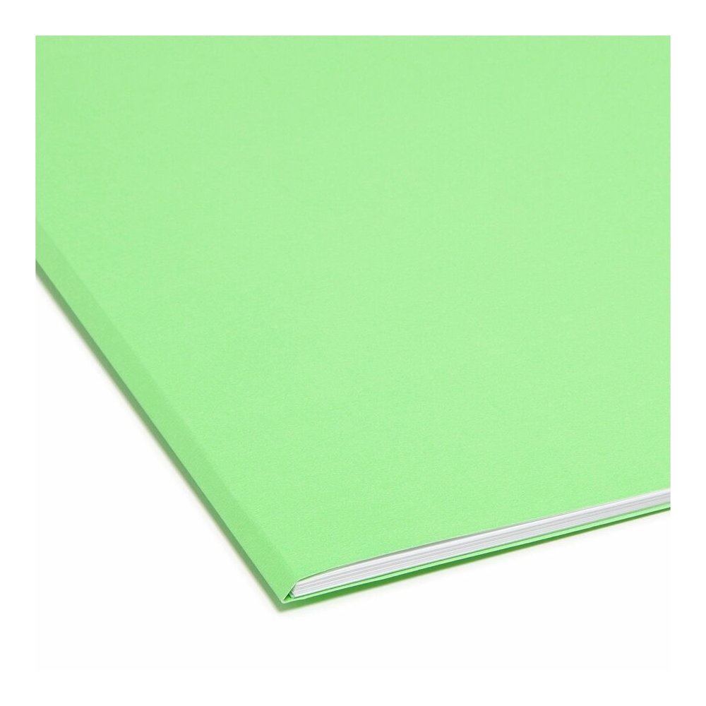 Smead SuperTab 1/3 Tab Cut Letter Recycled Top Tab File Folder - 8 1/2" x 11" - 3/4" Expansion - Top Tab Location - 11 pt. - Bright Purple, Bright Pink, Bright Green, Bright Blue - Labeling Area, Stur. Picture 6