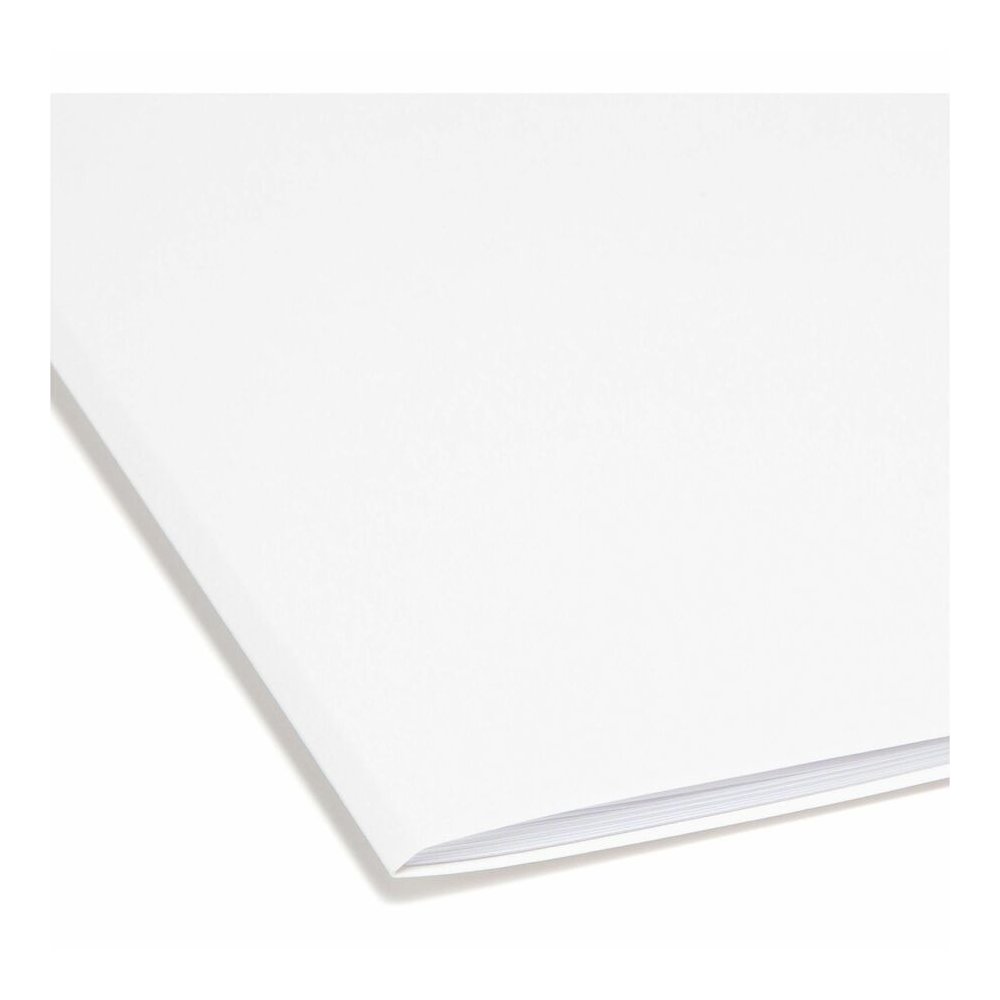 Smead SuperTab 1/3 Tab Cut Letter Recycled Top Tab File Folder - 8 1/2" x 11" - 3/4" Expansion - Assorted Tab Position - 11 pt. - White - Labeling Area, Sturdy, Durable - 10% Recycled - 100 / Box. Picture 6