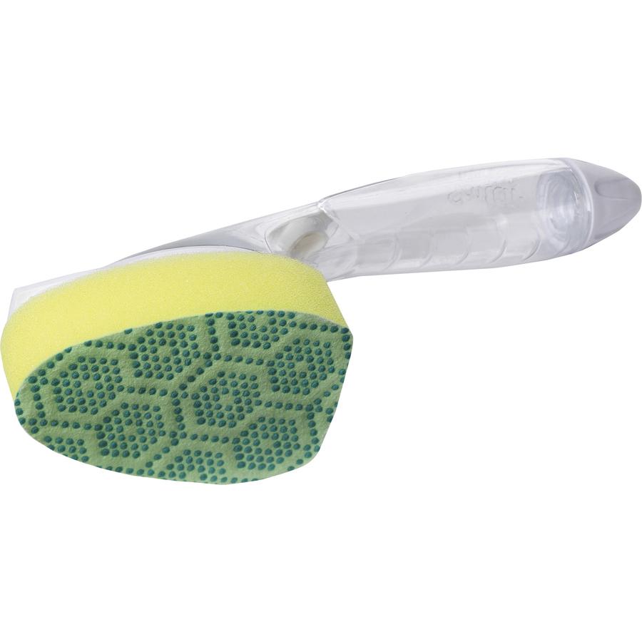 Scotch-Brite Scrub Dots Dishwand Refill - 3.5" Width x 4.4" Length - 2/Pack - 7 / Carton - Green. Picture 2
