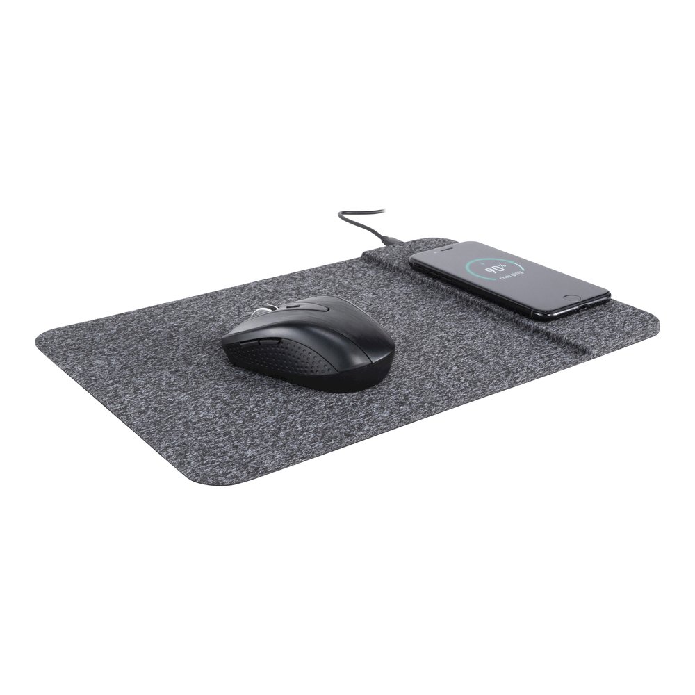 Allsop PowerTrack Wireless Charging Mousepad - (32192) - 0.25" Height x 13" Width x 8.75" Depth - Black - Fabric - Mouse - 1 Each. Picture 2