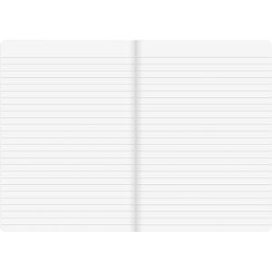 Rediform Blueline 5 Notebooks Pack - 64 Pages - Sewn - 5 3/4" x 8 1/4" - Assorted Cover - Soft Cover, Flexible Cover, Bleed Resistant - 5 / Pack. Picture 5