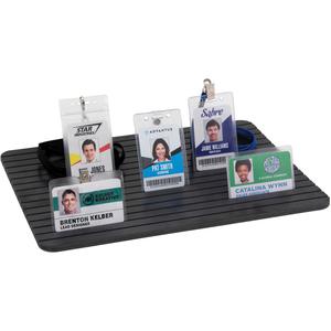 Advantus ID Badge Tray Organizer - 0.3" Height x 11.4" Width x 15.4" Length - Polyvinyl Chloride (PVC) - Black - 1 Each. Picture 2