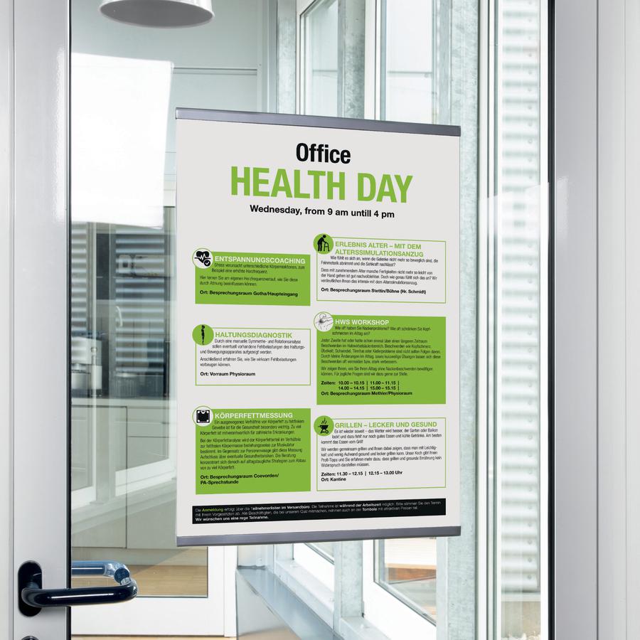 DURABLE DURAFIX Roll - Black - For Document, Note, Whiteboard, Window, Door, Glass, Cabinet - 1 Box. Picture 2