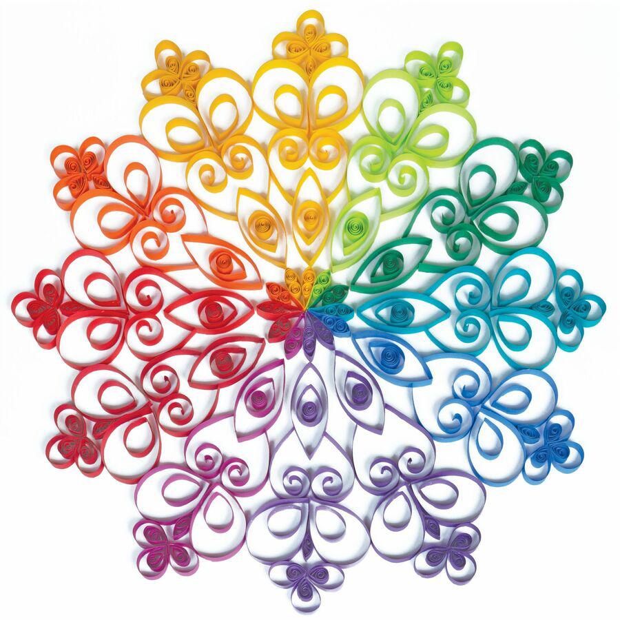Tru-Ray Color Wheel Construction Paper - Project - 144 Piece(s) - 12" Height x 9" Width x 1" Length - Yellow, Gold, Orange, Festive Red, Holiday Red, Magenta, Violet, Purple, Blue, Turquoise, Holiday . Picture 2