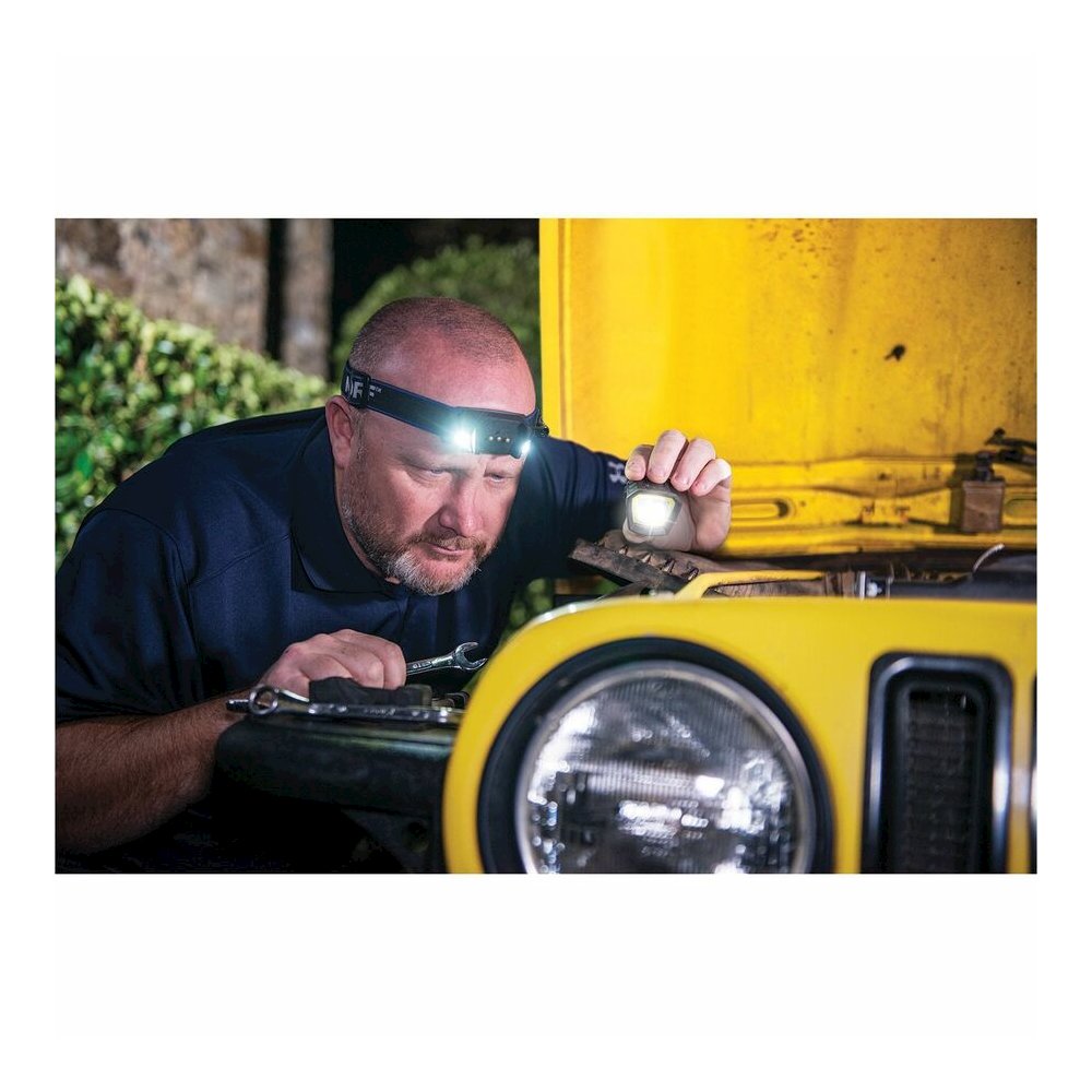 Police Security Removable Light Headlamp - 2 x LED - 4 x AAA - Battery - Black, Blue - 1 Each. Picture 3