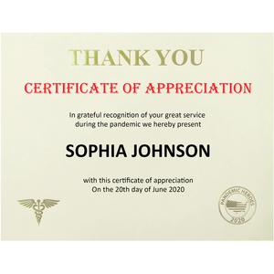St. James&reg; Premium-Weight Certificates - 65 lb Basis Weight - "Thank You" - 8.5" Width x 11" Length - Inkjet, Laser Compatible - Ivory, Gold Foil - 1 Pack - TAA Compliant. Picture 2