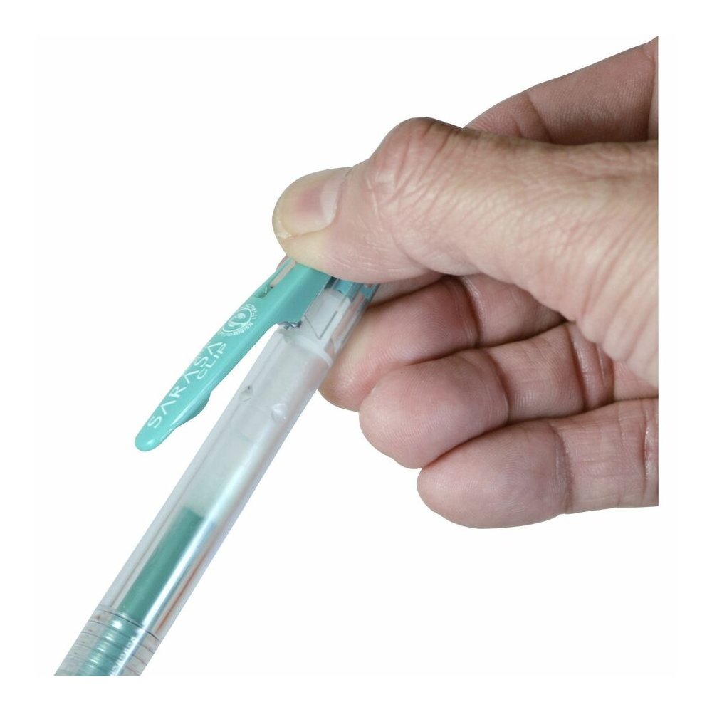 Zebra SARASA Clip Retractable Gel Pen - Retractable - Blue Ink - Water Based, Pigment-based, Gel-based - 1 Dozen. Picture 2