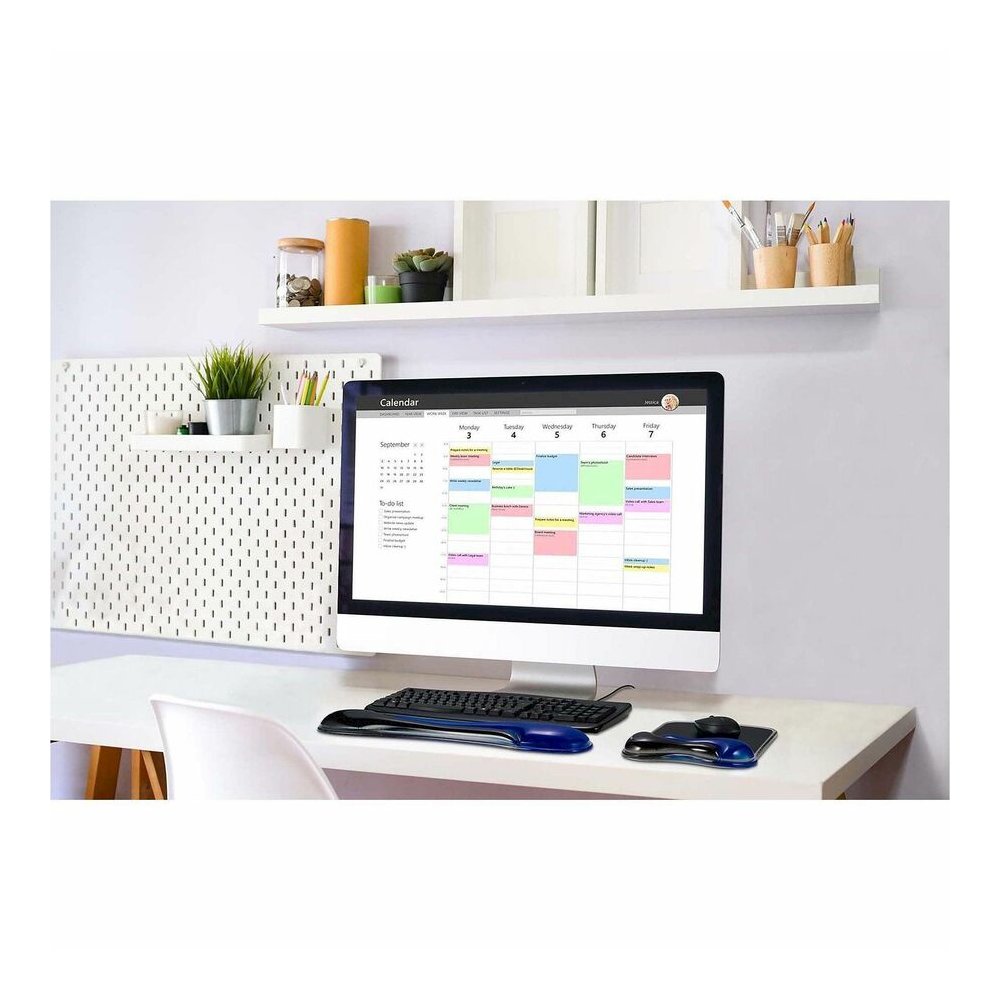 Kensington Duo Gel Mouse Pad Wrist Rest - 1.70" Height x 11.40" Width - Gray - Gel - 1 Each. Picture 7