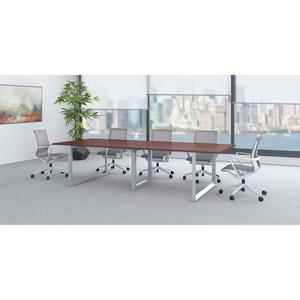 Lorell Revelance Conference Rectangular Tabletop - Rectangle - 1" Height x 59.9" Width x 47.3" Depth x 1" Thickness - Material: Laminate - Finish: Mahogany - For Office - 1 Each. Picture 6