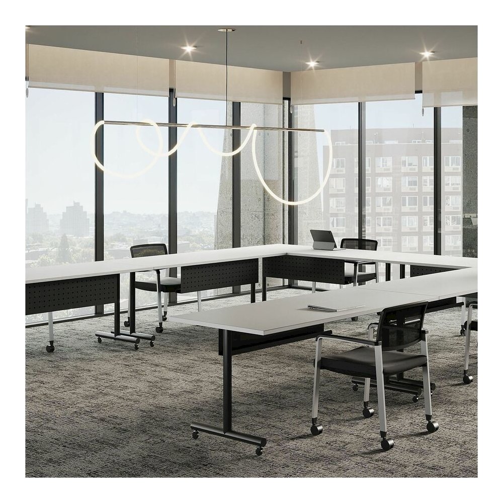 Lorell Training Tabletop - White Rectangle Top - 72" Table Top Length x 24" Table Top Width x 1" Table Top Thickness - Assembly Required - Particleboard, Melamine Top Material - 1 Each. Picture 4