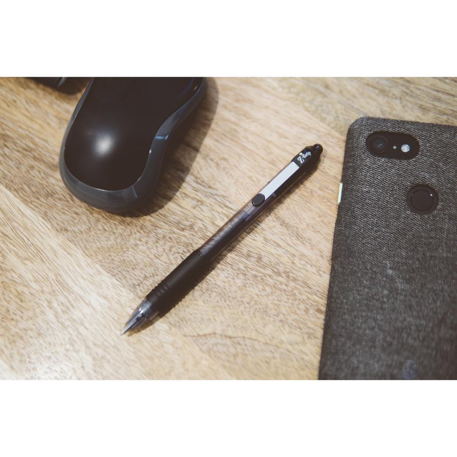 Zebra Pen Z-Grip Retractable Ballpoint Pens - Retractable - Black Ink - 1 Pack. Picture 2