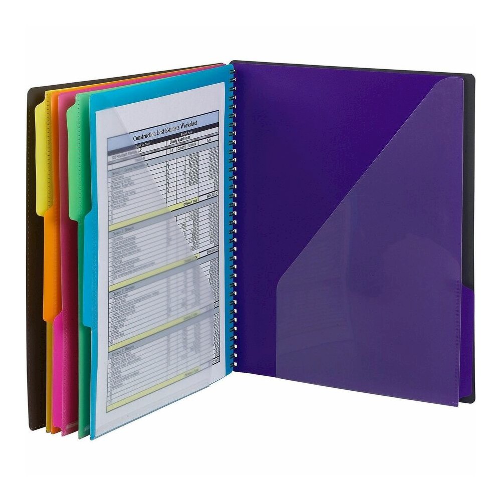Smead 1/3 Tab Cut Letter Organizer Folder - 8 1/2" x 11" - 12 Pocket - Assorted Tab Position - Gray - 1 Each. Picture 6