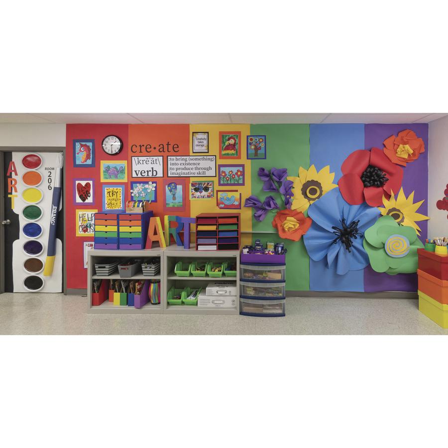 Tru-Ray Construction Paper Art Roll - Art Project, Mural, Banner - 36"Width x 500 ftLength - 1 / Roll - Sky Blue - Sulphite. Picture 2