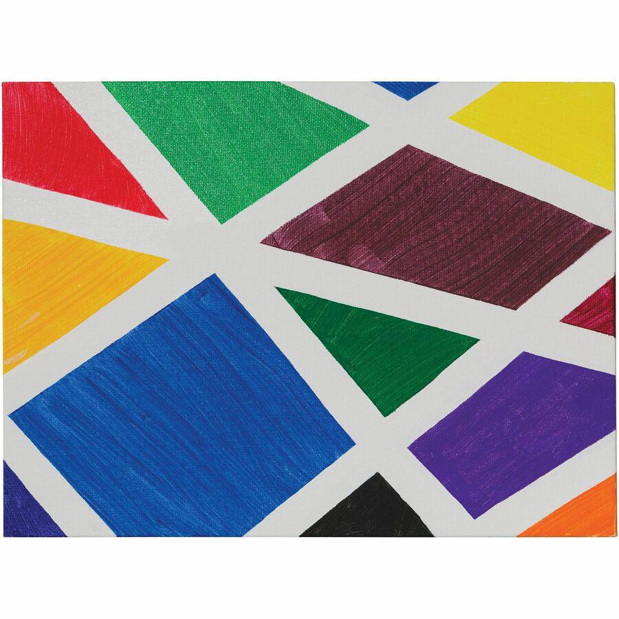 Prang Canvas Panels - Painting, Art - 3 Piece(s) x 9"Width x 125 milThickness x 12"Length - 3 / Pack - White - Acrylic. Picture 2