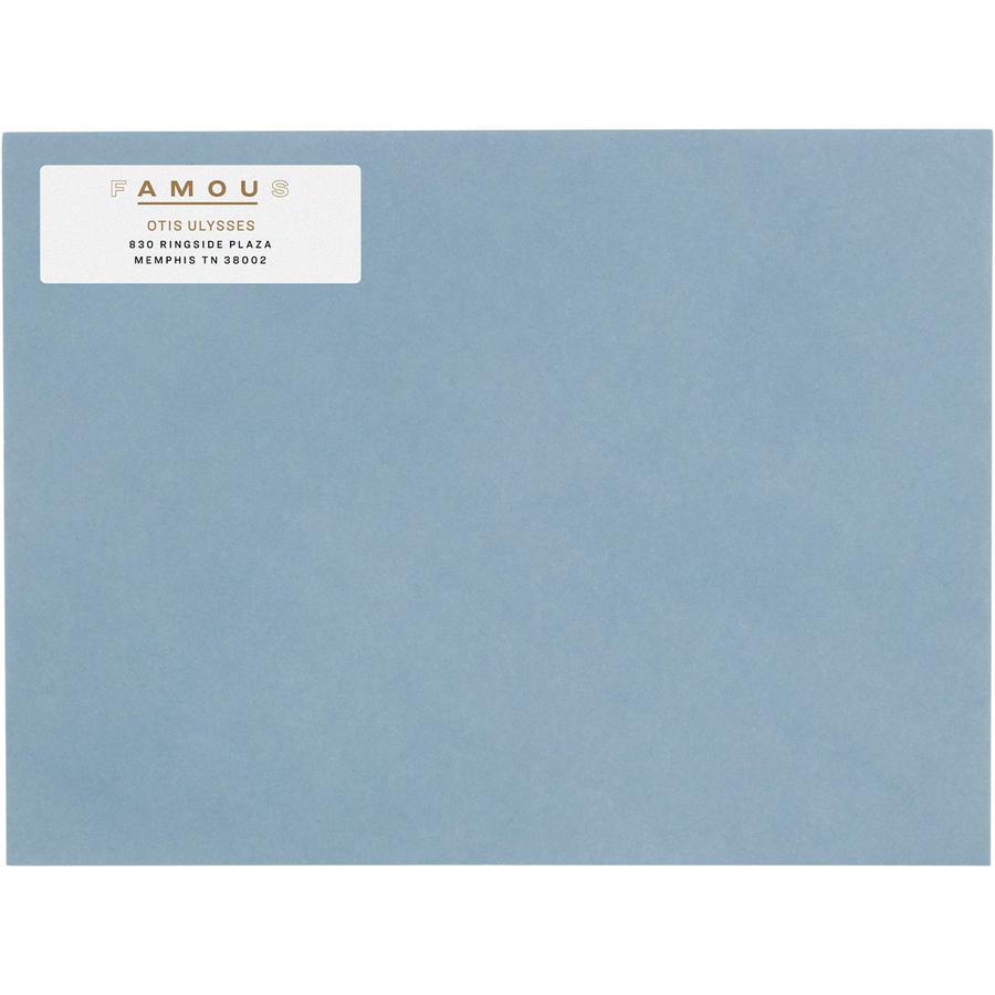 Avery&reg; Easy Peel Address Labels, 2/3" x 1-3/4" , 600 Labels (18294) - x 21/32" Width x 1 3/4" Length - Permanent Adhesive - Rectangle - Inkjet, Laser - Matte - White - Paper - 60 / Sheet - 10 Tota. Picture 3