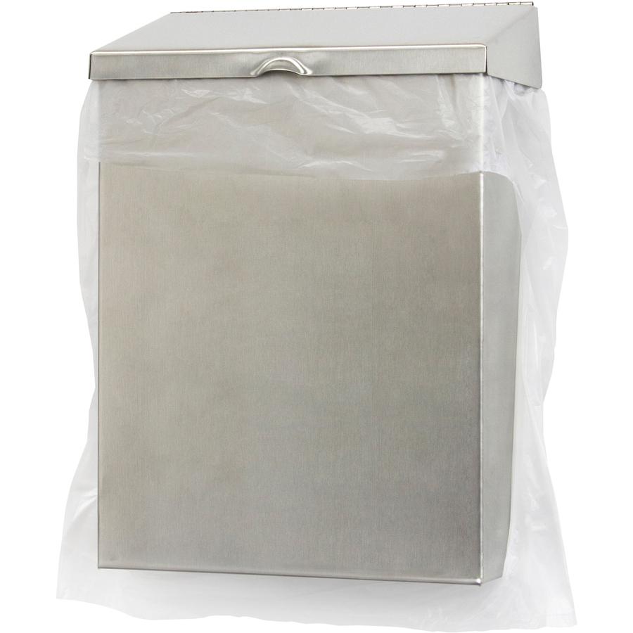 Scensibles Universal Poly Receptacle Liners - 12.50" Width x 23" Depth - Frosted Clear - High-density Polyethylene (HDPE) - Receptacle - 500 / Carton. Picture 2