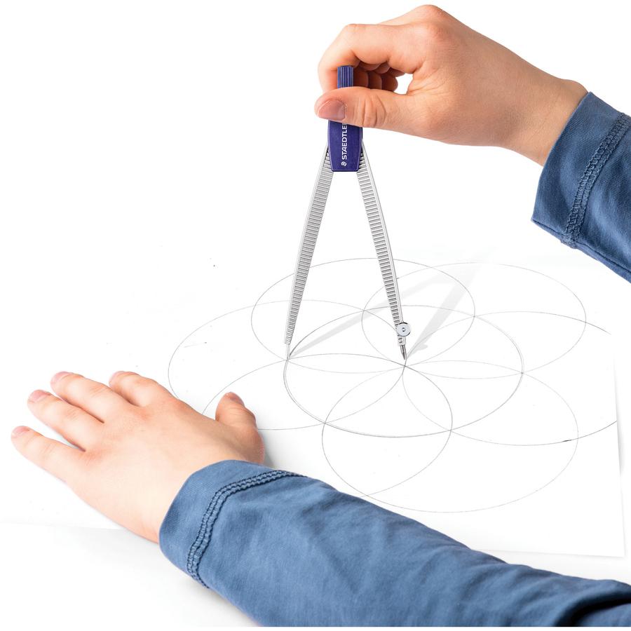 Staedtler Compass Math Set - 9 Piece(s) - Blue - 1 Set. Picture 4